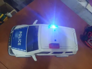 Coche Policía Luces y Sonido playmobil