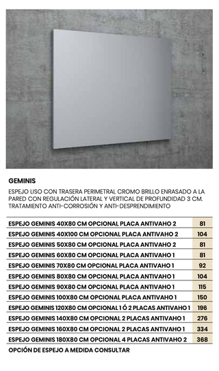 Mueble baño + lavabo + espejo + grifo +aplique luz