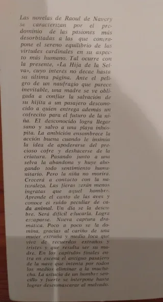 Novela 1964 "La Hija de la Selva" R. De Navery