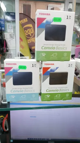 1 Pz Toshiba Canvio Basics 1TB Hard Disk