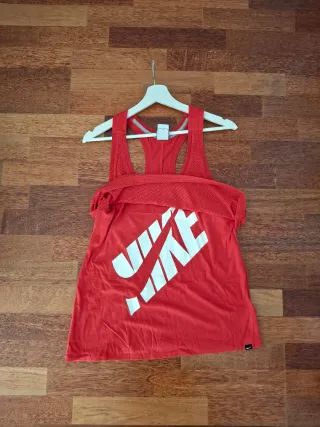 Camiseta tirantes Nike roja