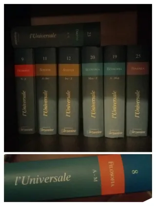 8 volumi enciclopedia l' universale