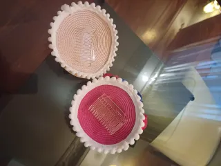 Tocado de flores para pelo.