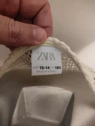 Zara Top Cropped Malha Crochê 13-14 Anos