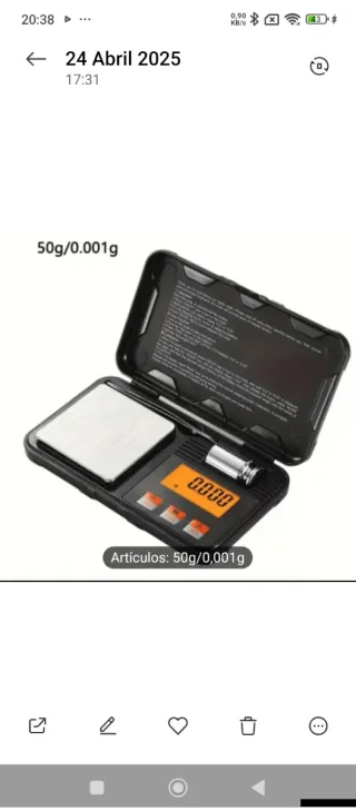 Balanza de precisión 50g/0.001g