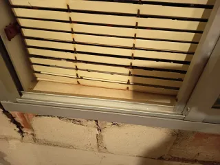 Ventana corredera aluminio plata