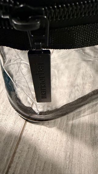 Neceser Maria Orbai Transparente Negro