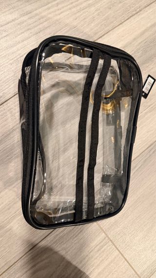 Neceser Maria Orbai Transparente Negro