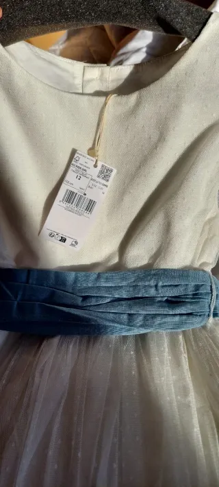 Vestido Mango Comunión Blanco Talla 150