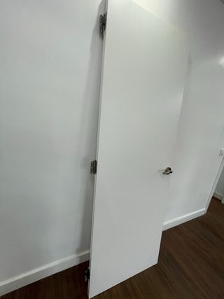 Puerta interior lacada blanca abatible