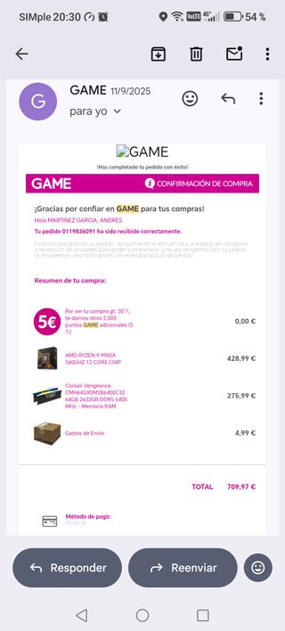 PC Gaming Alta Gama: Ryzen 9, 64GB RAM,RTX 5070TI