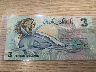 2 Banconote da 3 Dollari Isole Cook