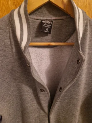 Chaqueta Bomber Gris Talla XS