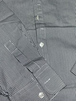 Camisa de rayas negra y blanca hombre