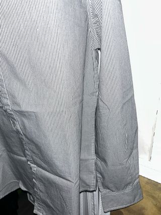 Camisa de rayas negra y blanca hombre