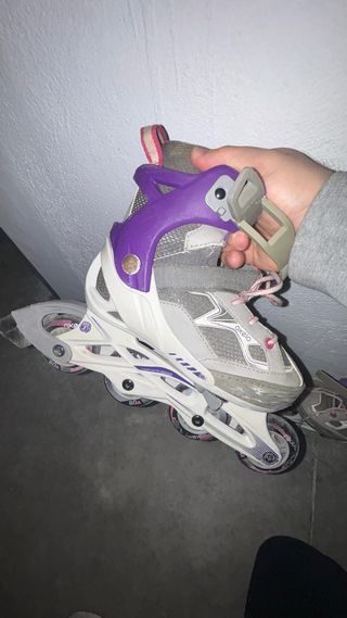 Patines en línea 4 ruedas niña morado
