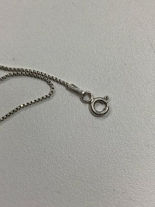 Cadena plata 2 medallas y pulsera regalo (acero)
