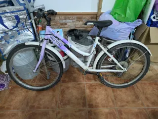 Bicicleta niña Topbike morada