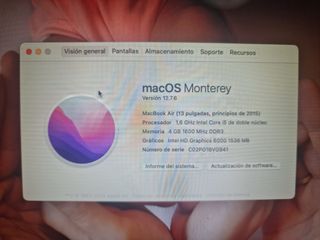 MacBook Air 13” Argento