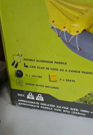 Kayak HOTMAX 2 personas 160kc 325 cm.