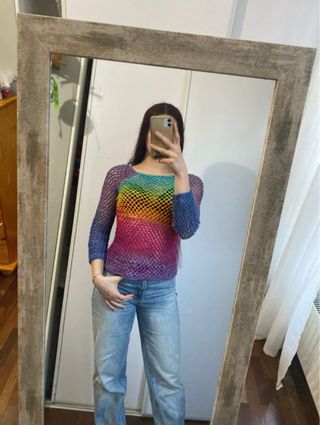 Jersey de red multicolor