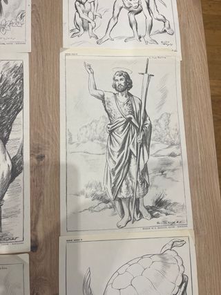 Láminas animales y dioses