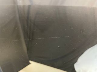 Mesa despacho cristal ahumado pata cromada