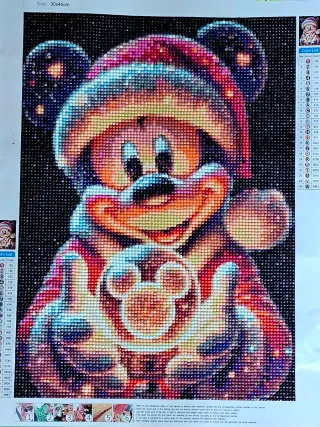 Cuadro hecho de diamantes