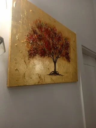 Cuadro árbol pan de oro