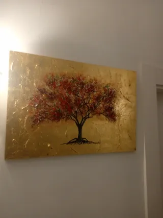 Cuadro árbol pan de oro