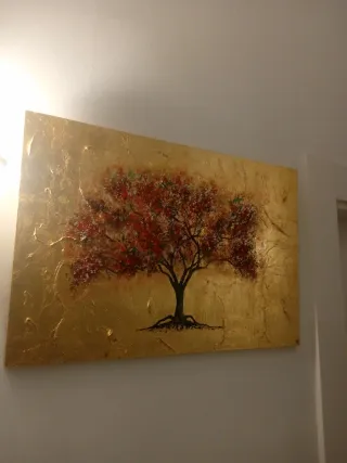 Cuadro árbol pan de oro