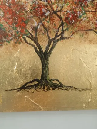 Cuadro árbol pan de oro