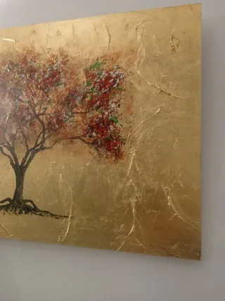 Cuadro árbol pan de oro