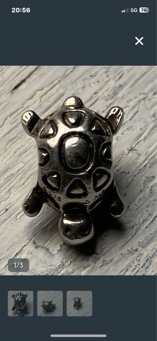 Charm Pandora Tortuga Marina Plata S925