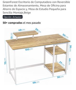 Scrivania da ufficio in legno e bianco