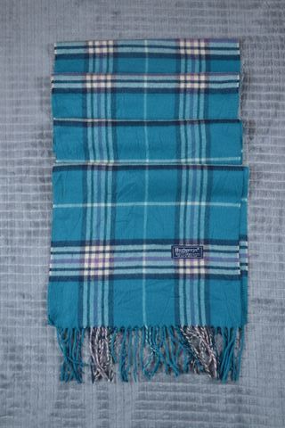 Sciarpa Burberry Tartan Blu e Viola