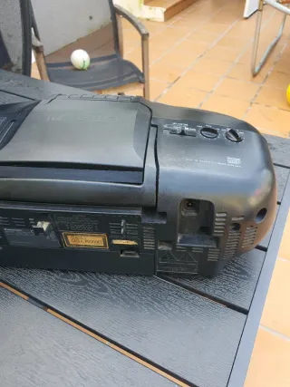 Radio Casete CD Panasonic Negra