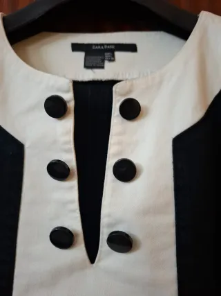 Vestido Zara Basic Retro Negro