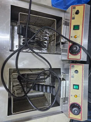 Freidora Doble Acero Inoxidable