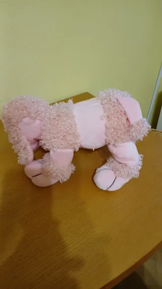 Peluche Perro Caniche Rosa