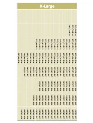 Catene calze da neve Arcol XL
