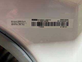 Lavadora Integrable Whirlpool