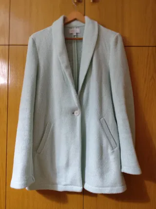 Blazer verde mar paño
