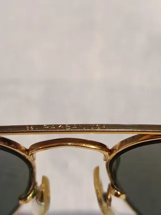 Gafas Ray-Ban Caravan B&L USA Doradas Verdes