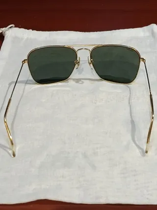 Gafas Ray-Ban Caravan B&L USA Doradas Verdes
