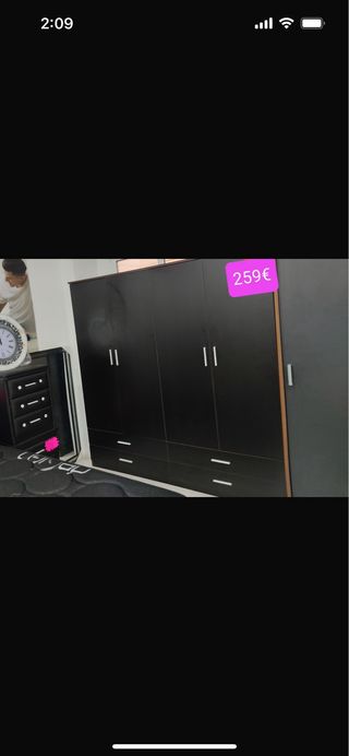 Armario 4 puertas y 4 cajones