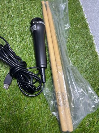 Batería y Guitarra Xbox 360 Guitar Hero