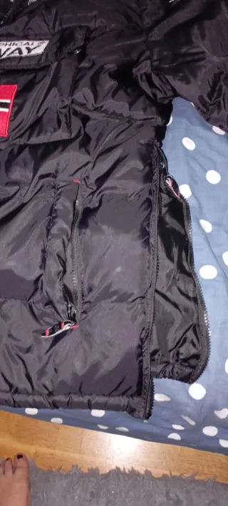 Abrigo Geographical Norway Negro Talla S