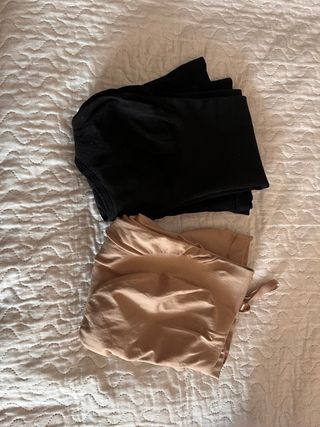 2 Fajas moldeadoras Negra y Beige