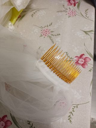 Velo de Novia Largo Encaje con pedreria